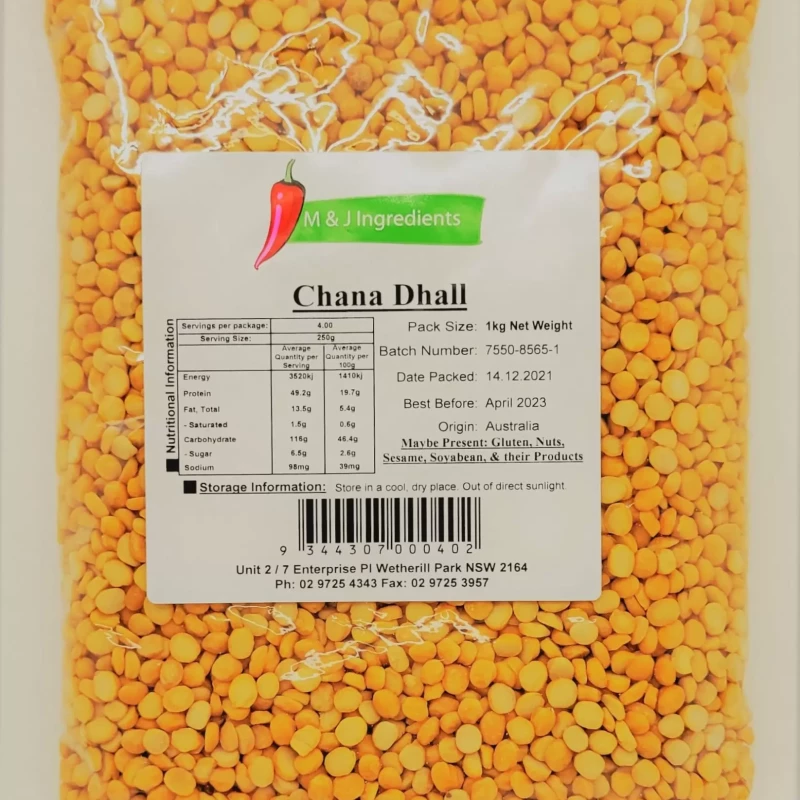 M&J CHANA DHALL 1KG